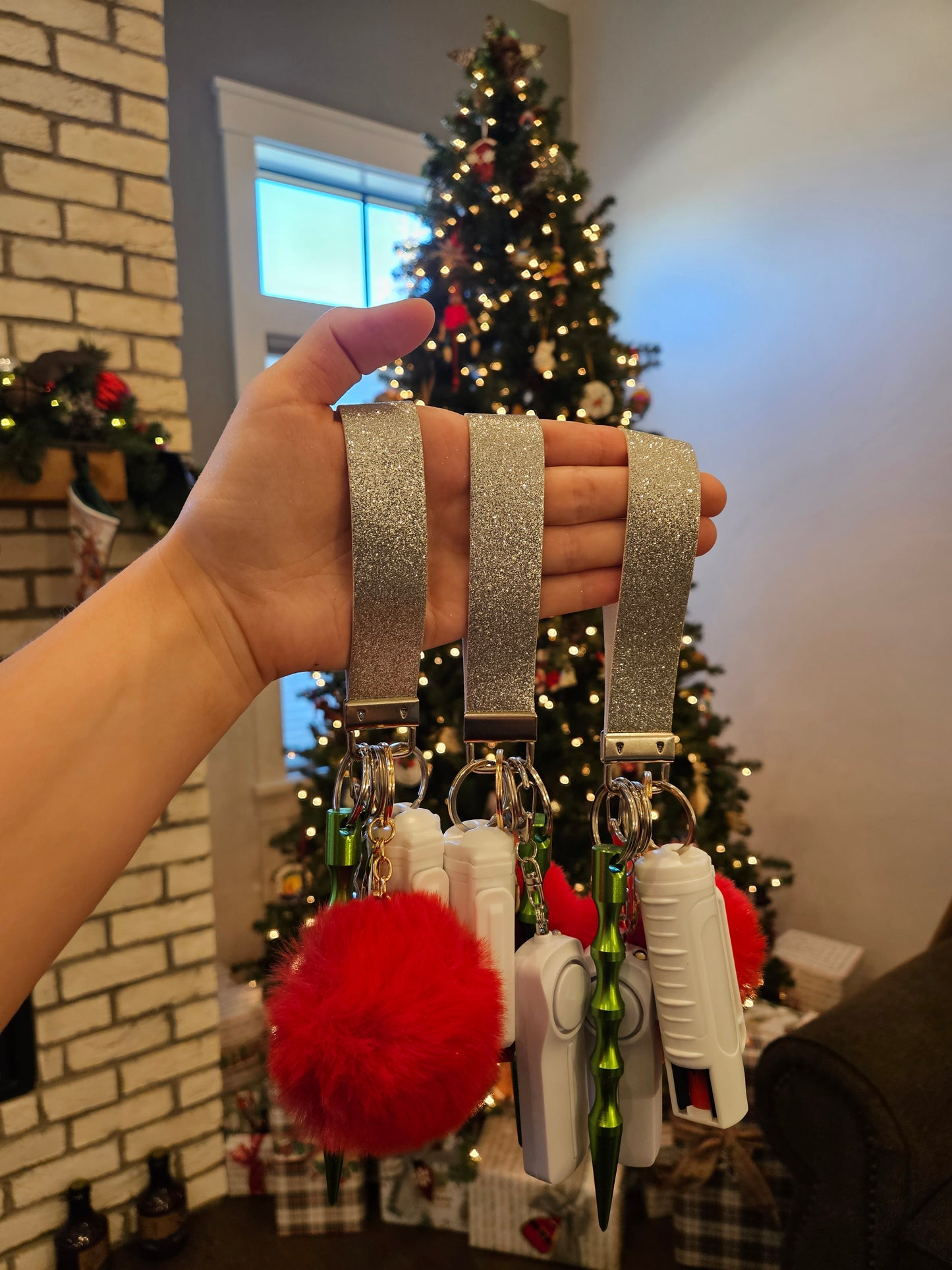 Mistletoe Handheld Keychain With Pepper Spray