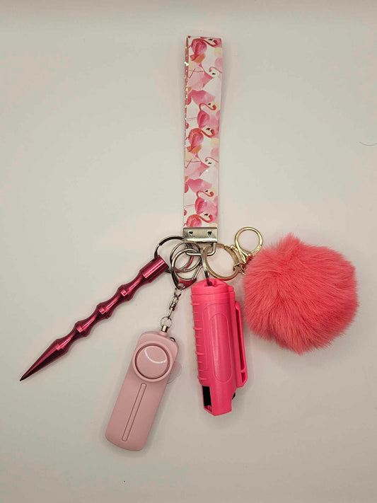 Flamingo Wristlet