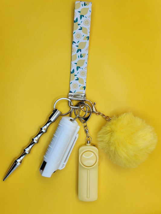 Lemon Wristlet - With Pepper Spray